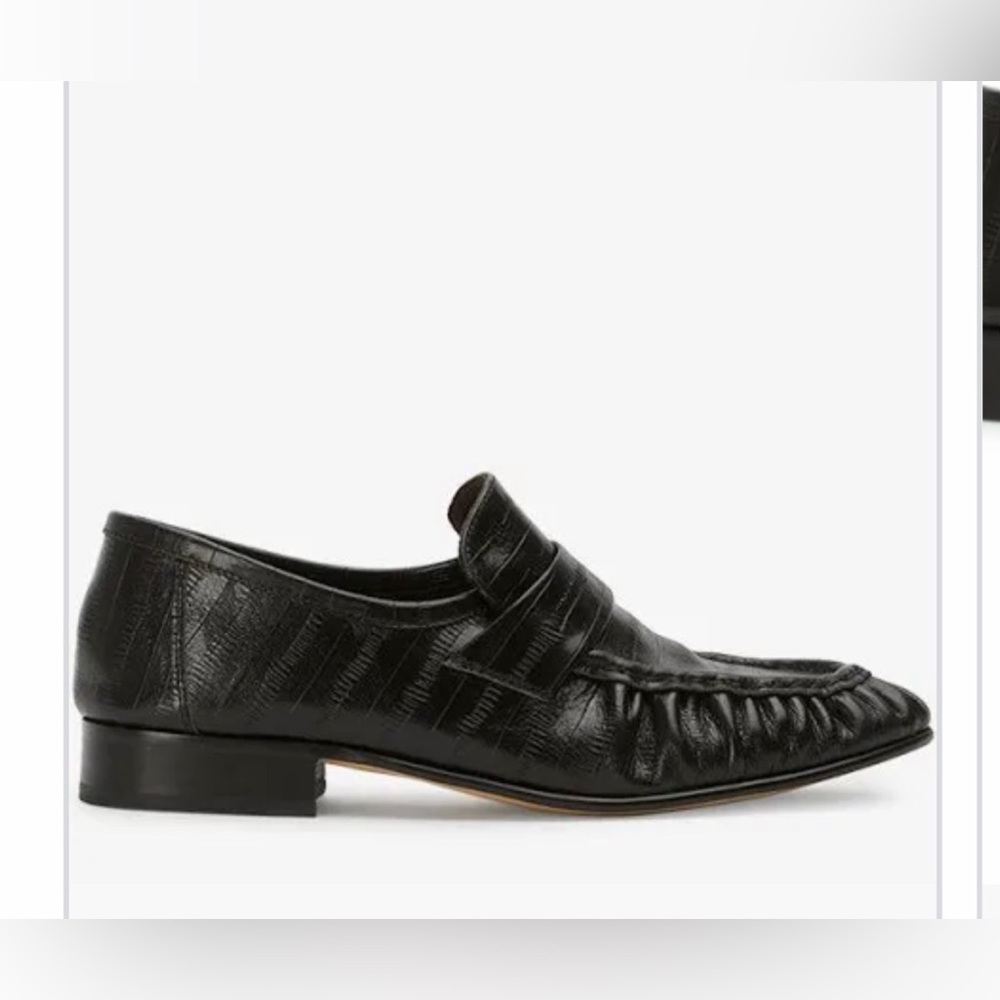 Tony Bianco Gatsby Leather black loafers like The Row